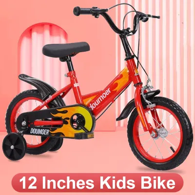 【Free Gift】12 Inch Toddler Tricycle Kids Bicycle Training Bike for Children Safe & Durable Kids Bike with Adjustable Design Premium Free Gift for Kids Outdoor Fun