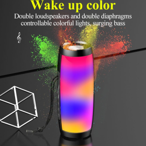 ganze011 Colorful Pulsating Bluetooth Speaker Waterproof Subwoofer Speaker
