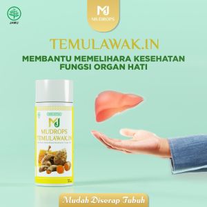 MUDROPS TEMULAWAK.IN Jamu Tetes Temulawak Obat Liver Hepatitis Herbal Kesehatan Fungsi Hati