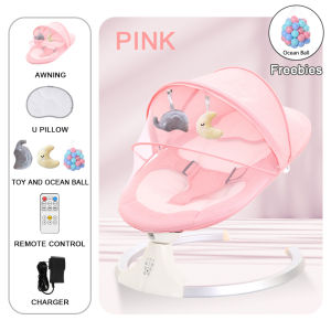 Woop Baby Swing Rocker Cradle Electric Rocking Chair For Baby Smart Bluetooth Electric Baby Swing Chair With ocean ball