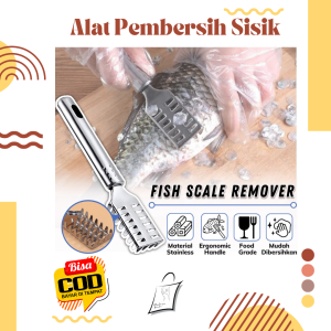 Alat Pembersih Sisik Ikan Stainless Steel Anti Karat / Fish Scale Skin Remover / Alat Pembersih Sisik