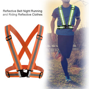Adult Safety Vest High Visibility Reflective Vest Adjustable Safety Warning Site Riding Vest Night Work Security Vest