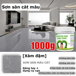 Sơn Sàn Epoxy Chống Trượt Dạng Cát (1000g) Sơn sàn xi măng chống mài mòn và chống trượt trong nhà và ngoài trời