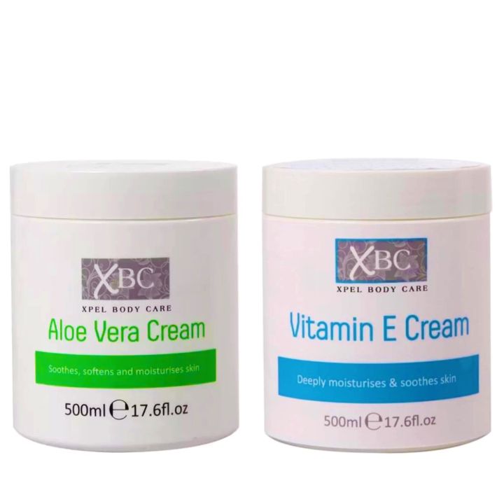 XBC / Aloe Vera Cream & Vitamin E Cream / Body Care 500ml / AUTHENTIC