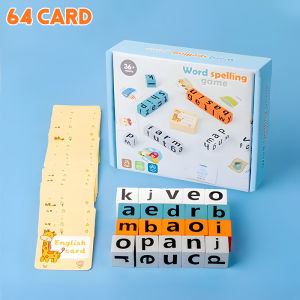 WORD HATCH 40/64 Cards Puzzle English Words Letter Spelling Game Cube Toys Permainan Ejaan 拼单词游戏