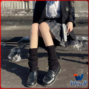 W.EL ถุงน่องแฟชั่น แบบยาว แมชเข้ากับสไตล์สาว Y2K  ผ้าถัก ยืดหยุ่นดี Ankle Socks