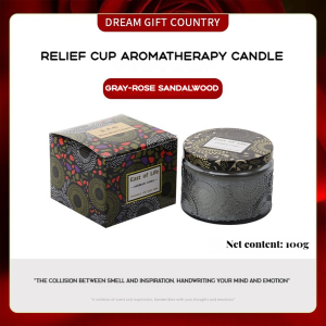 [SG Seller] Scented candle Lasting 15 hours air purification Good for Birthday Teacher Day Christmas New Year/Hand Poured with Natural Essential Oil [Rose sandalwood Fragrance/100g]