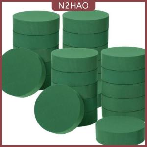 N2HAO Màu Xanh Lá Cây Hoa Bọt 10x4Cm Vòng Hoa Bọt Gạch Đa-Mục Đích Khô Hoa Bọt Khối Hoa Bùn Tự Làm Hoa Sắp Xếp Kit