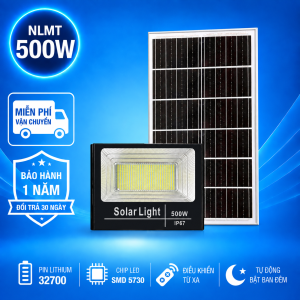 Đèn Năng Lượng Mặt Trời 500w ( VỎ NHÔM - CHỐNG NƯỚC )