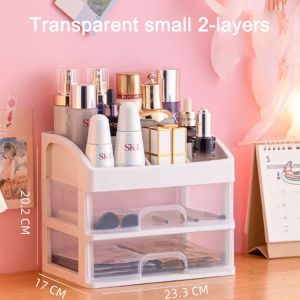 【Fans tone】 Drawer Cosmetic Make Up Case Storage Box Cabinet Multi-function Beauty Makeup Jewelry & Files Organizer Great for Vanity Countertop and Bathroom