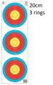 Decut Archery Official Target Face Paper. 