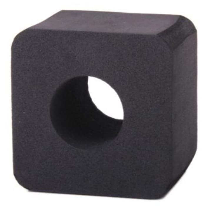 Microphone Flag Sponge Station Logo Square Kotak Mic Interview Hitam