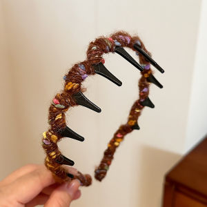 F4 Bando Sirkam Lapis Kain Anti Sakit Bohemia Style Shark Tooth Wrapped Cloth Headband BSK001