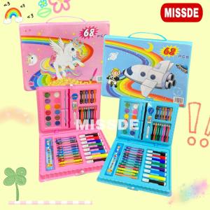 Drawing Set 68 pcs / Crayon Set 68 pcs / Art Set 68 pcs / Set Krayon Mewarnai dan Melukis Lengkap dengan Cat Air