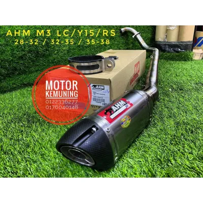 Original AHM Exhaust AHM [M3-SZR] M3 SPR SZR 32 & 35mm for Y15ZR / LC4S / RS150 / LC5S