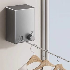 Clothesline Rack Load Capacity 40 Pounds Drying Rack Indoor Clothes Drying Invisible Retractable Extension