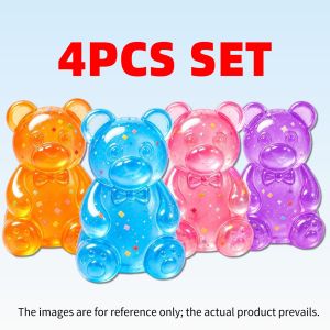 NEENCE Gummy Bear Squishy Fidget Toy Stress Balls for Kids and Adults Squishies Stress Cube Sensory Toys for Kids with Autism Fidgets for Classroom Prize Birthday Gifts Party Favors