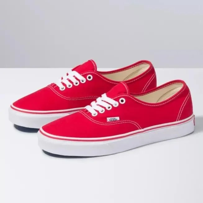 Red vans hot sale shoes womens