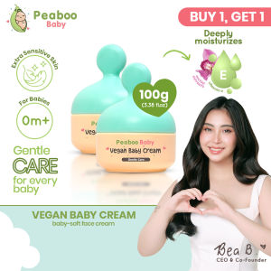 Buy 1 Get 1 Peaboo Baby Vegan Face & Body Cream Hypoallergenic Double Moisture Lock with Pro-Vit B5