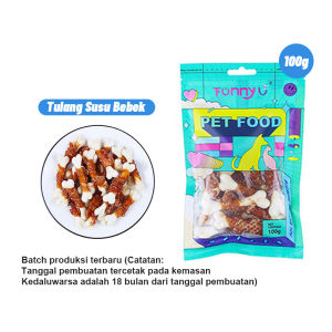 FUNNY U Stick Treats Lezat Kucing Anjing Cemilan Snack Dog Treats 100g