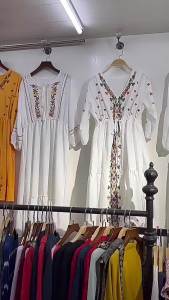 FE Ethnic Style Dress Summer New Yunnan Qinghai Xinjiang Sanya Thailand Beach Desert Photo Dress