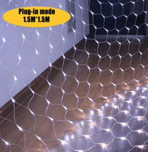 HOMEMORY Christmas Lights 1.5MX1.5M / 3MX2M LED Curtain Light Outdoor Waterproof Mesh Light