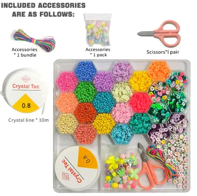 5000Pcs Beads Kit WITH LOCKS 3mm Glass Seed Beads Alphabet Letter Beads and Heart Shape Beads for Name Bracelets Jewelry Making and Crafts