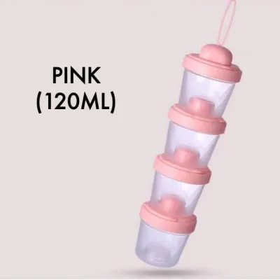 TWOL 4layer （120ml*4 ）Portable Baby Feeding Formula Dispenser Baby Milk Powder Bottle Container Food Storage