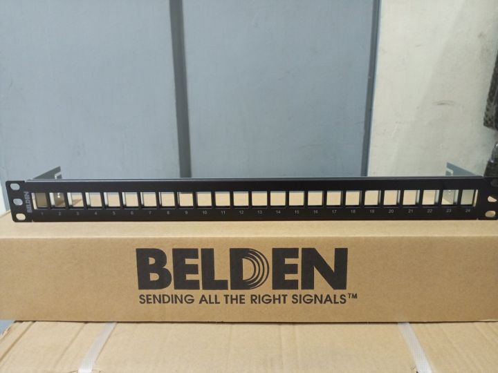 BELDEN AX106504-AP Keyconnect Unloaded Blank Panel 24-Port | Lazada ...