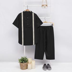one set baju muslim anak laki-laki terbaru udah free peci usia 1-10 tahun