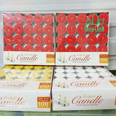 Nến Tealight 50 viên cháy 4 giờ - 5 giờ không mùi không khói
