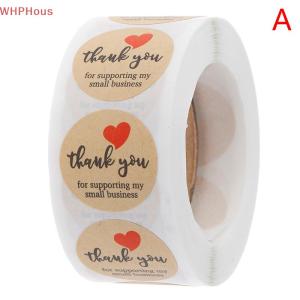 WHPHous 500pcs Thank You Stickers Seal Labels Round Paper Label sticker for Decoration