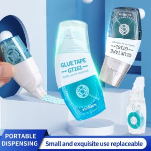 Deli Double Sided Tape Glue Adhesive Roller Glue Self Adhesive Dots Roller Tape Dispenser Stationery