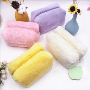 MONOGAMY UNDERLINE73NE1 Large Capacity Cosmetic Bag Plush Travel Organizer Makeup Bag High Quality Portable Storage Bag