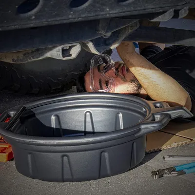 10L Oil Drain Pan Wast Engine Oil Collector Tank Gearbox Oil Trip Tray for Repair Car Fuel Fluid Change Garage Tool 6.5L Oil Drain Pan