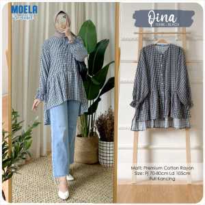 Tunik Qina LD 105 Berlabel Moela: Bahan Nyaman & Desain Elegan