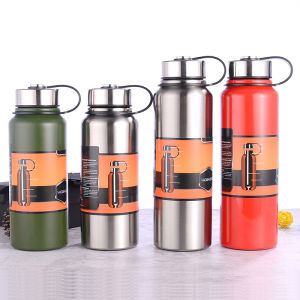 (SG Stock) 800ml - 1500ml Premium Quality Thermal Flask Double Wall Vacuum Insulated Thermos Vacuum Stainless Steel