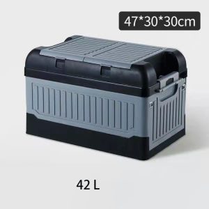 Multifunctional Storage Box Foldable Organizer Foldable Storage Box Organizer Double Layer  Home and Car Use 42L/75L