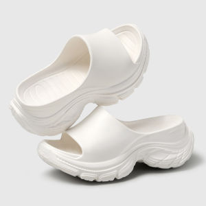 [Free Shipping] New Thick-Soled EVA Slippers For Women Platform Sandals For Petite Individuals Height-Increasing Slip-On Slippers For Women