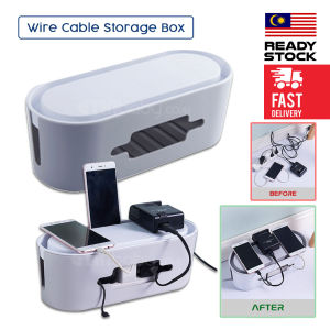 Cable Storage Box Wire Cable Cord Plug Socket Management Box USB Cable Organizer Cable Box Work Office Table Organizer