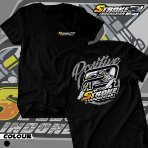 Baju Kaos 2 STROKE RACING T-Shirt Distro Two Stroke Pria Kekinian Bahan Cotton Combed 30S Kaos 2 Tak
