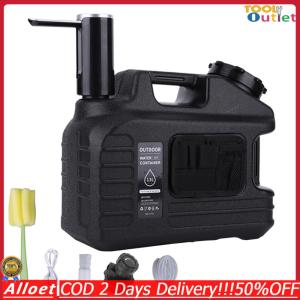 13L Camping Water Container Leakproof Emergency Water Tank Water Pump Faucet Portable Water Container for Camping Hiking