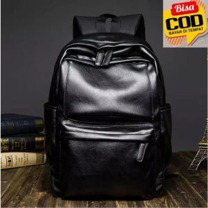 TAS  RANSEL KULIT WATERPROOF LEPTOP PREMIUM QUALITY - Tas Punggung Pria & Wanita