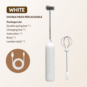 Portable Electric Hand Blender USB Rechargeable Mini Blender Beverage Mixer Whisk Continuous Long Speed Adjustable