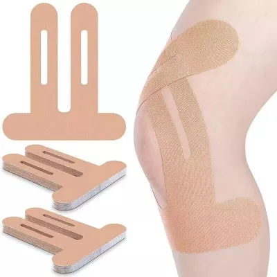 5/10pcs Pre-Cut Kinesiology Knee Tape/Hypoallergenic Kinesiology Tape/Waterproof Elastic Breathable Knee Tape For Athletic Support Breathable Pain Relief Enhanced Stability.