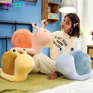 【Ready Stock】20/38/50/65cm Cartoon Snails Plush Toys Lovely Animal Pillow Stuffed Soft Kawaii Snail Dolls Sofa Cushion Cute Birthday Gift for Girls