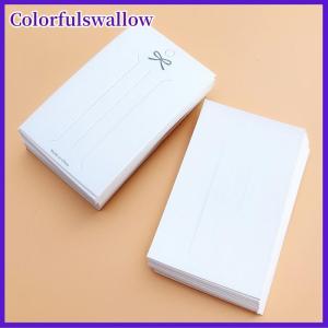 Colorfulswallow 50 cái kẹp tóc trắng thẻ đính bao bì tóc hiển thị tông tóc Clip