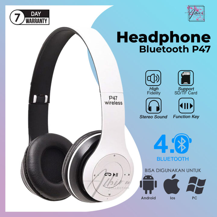 Headset Bluetooth P47 Wireless stereo high quality Headphone