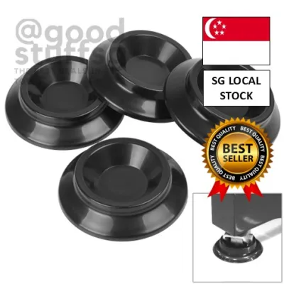 [SG 🚚] 4Pcs Black Vertical Piano MATS Piano Caster Cups