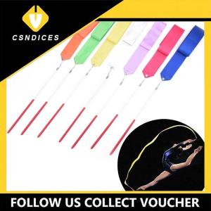 Csndices 2m Professional Gym Ribbons Dance Ribbon Rhythmic Art Gymnastic Ballet Streamer